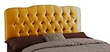Skyline Furniture Surrey Twin Shantung-Upholstered Tufted Headboard, Aztec  ....