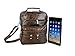 Goson Men PU Leather Satchel iPad Messenger Bag Shoulder Organizer Bundle with Aviator Sunglasses Brow