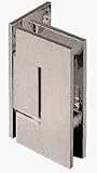 CRL Geneva 044 Series Brushed Nickel Wall Mount Offset Back Plate Hinge