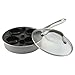 Farberware Specialties Aluminum Nonstick 4-Cup Egg Poacher, Champagne