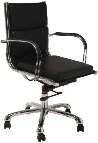 Kare 73874 B&uuml;rostuhl Relax Nappalon 98 x 57 x 59 cm schwarz Leder Metall PU