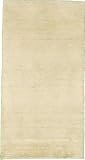 2'4 x 4'5 Beige Hand Knotted Wool Gabbeh Rug