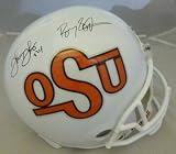 Barry Sanders & Thurman Thomas Autographed Oklahoma State Cowboys Full Size Helmet