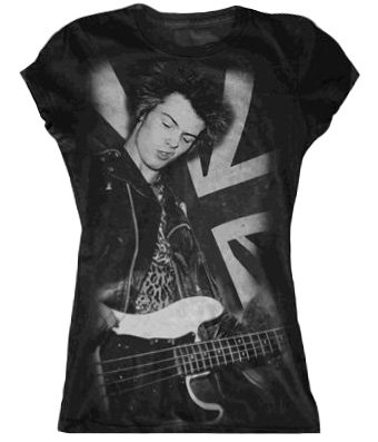 Official Skinny T Shirt SEX PISTOLS Vicious SNARL L 14