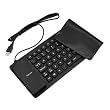 GTMax Foldable Flexible Silicone USB Keyboard For PC Desktop Laptop Notebook - Black
