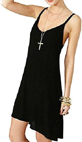 Your Gallery Women's Sexy Low Cut String Open Back Loose Chiffon Slip Dress XL