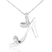 High Heel Diamond Pendant in 14k White Gold (GH/I1)