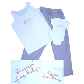 Buy Dreamin' of My Mommy Ladies Matching Pajama Set - large by Footsteps Clothing
