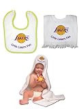 LA Lakers TEAM TODDLER SET - Hooded towel, Pullover Bib & Snap Bib with Color trim