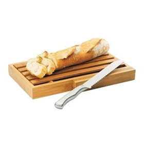 Domoclip - MEN32 - Planche � Pain en Bambou - Couteau