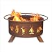 Patina Products F112 Kokopelli Fire Pit with Cover and Optional Stand