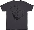 Popeye the Sailor Man Men's Gray T-Shirt Tee