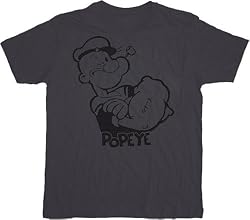 Popeye the Sailor Man Men's Gray T-Shirt Tee