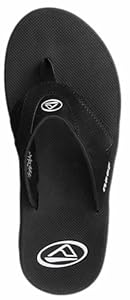 Reef - Mens Fanning Sandals 2014, Black-Silver, 10