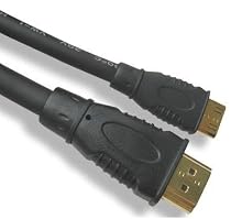 6 Foot B & A Computer Black Gold Standard HDMI-A to Mini HDMI-C Cable with Gold Plugs