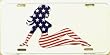 LP - 1150 Patriotic Mud Flap Girl License Plate - X342