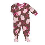 Carters Girls One Piece Sleeper Footed Microfleece Piggy Pajama Toddler