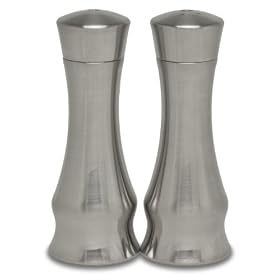 Arta Gusto Pepper Grinder and Salt 7-Inch Shaker Set, Stainless Steel by Arta