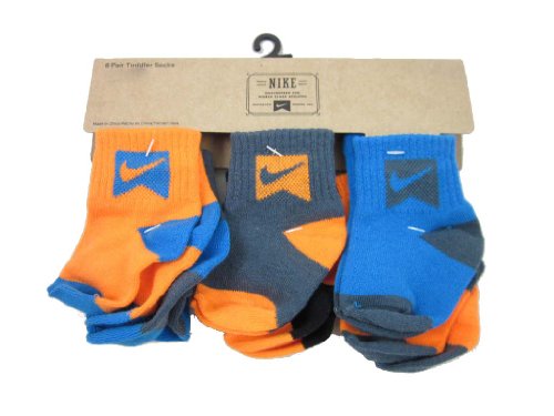 Nike Toddler Baby Socks Blue Gray Orange