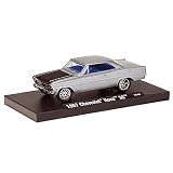 Chevrolet Nova SS, grigio-argento-met., 1967, modello di automobile, modello prefabbricato, M2 Machines 1:64 Modello esclusivamente da collezionedi M2 Machines