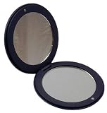 Danielle Round Compact Mirror, Navy Blue
