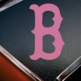 Boston Red Sox Pink Decal B Logo Car Truck Window Pink Sticker