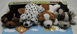 Plush Dogs Glove Puppets (Set of 4) Doberman, Dalmation, Beagle, Husky