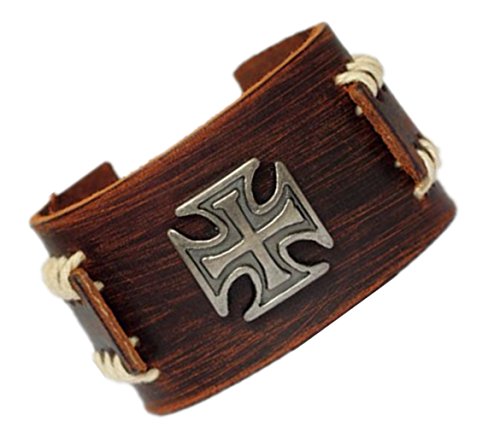 Antique Men s Brown Leather Cuff Bracelet, Leather Wrist Band Wristband Handcrafted Jewelry Sl2257