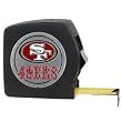 San Francisco 49ers 25-Inch Black Tape Measure