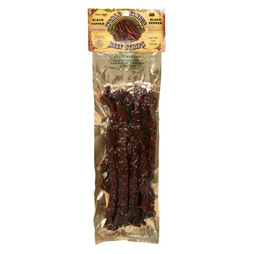 Gary West Meats, Original Steak Strips, Black Pepper, 8-Ounce Unit by Beef Jerky
