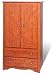 Armoire - Composite Wood Wardrobe - Cherry (cherry) (31.5