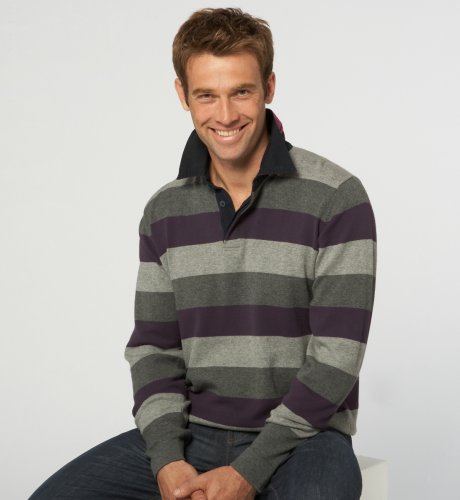 Big & Tall Cotton Rich Stripe Rugby Shirt