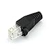 Maxmoral 100-Pack CAT5E CAT6 RJ45 Ethernet Network Cable Strain Relief Boots - Black