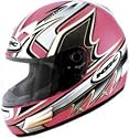KBC TK-8 SLICK PNK_SIL LG MOTORCYCLE Full-Face-Helmet