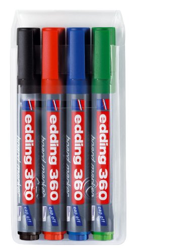 Edding 4-360-4 Boardmarker, nachfüllbar, 1.5 - 3 mm, sortiert
