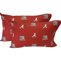 Alabama Crimson Tide Pillow Case Set