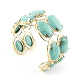 Turquoise Bead Cuff Bracelet