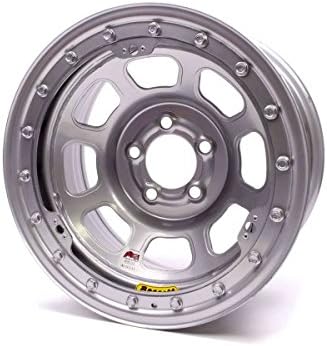58D52ISL Silver IMCA D-Hole Beadlock Wheel Size: 15" x 8"