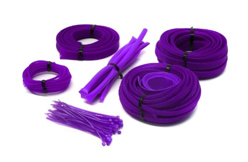 mod/smart Power Supply Cable Sleeving Kit- UV Purple