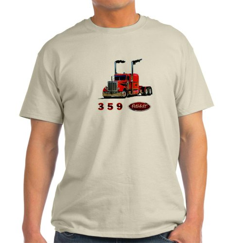CafePress 359 Red Peterbilt Semi Truck T-Shirt Light T-Shirt