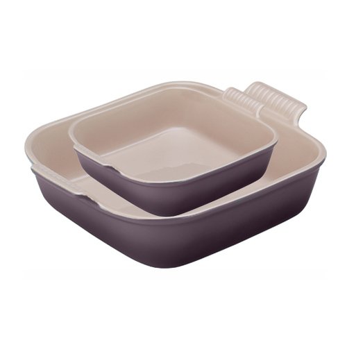 Le Creuset 8x8-in. Square Heritage Collection Baking Dish with Bonus Baker, Cassis Purple