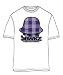 Jabbawockeez Dance Purple Flocked Plaid Hat White T-shirt Tee