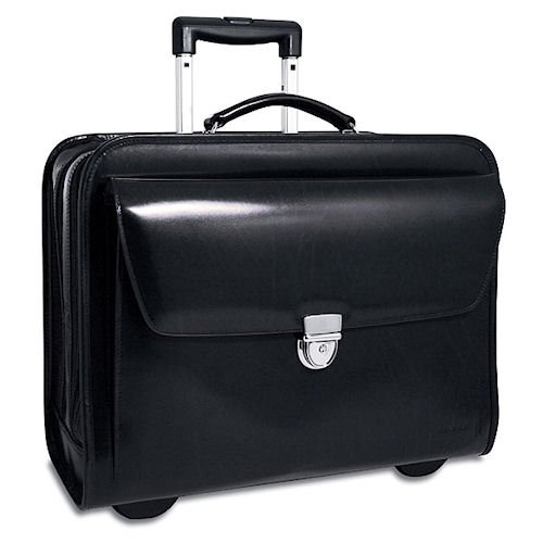 Jack Georges Elements Laptop Compatible Leather Wheeler