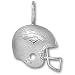 Denver Broncos NFL Helmet Pendant (Silver)