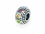 Zable(tm) Sterling Silver Multicolor Crystals Bead / Charm