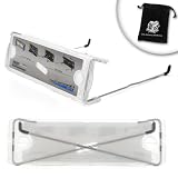 Portable Polycarbonate Clear Laptop Cooling Lift with Increased Airflow Technology - for ASUS G72Gx G73Jh K42F K42Jr K52F K52JB K52Jr K61IC N80Vc N80Vn U30Jc AND MORE 13-inch to 17-inch Notebooks **Includes Accessory Bag