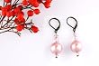 Swarovski Pearl Earring - Powder Rose / Pink (Coco)