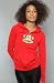 Paul Frank The Julius Hoody in Chinese Red hood ,Sweatshirts for Women