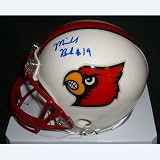Michael Bush (Louisville Cardinals) Signed Autographed Mini Helmet (Psa/Dna Coa)