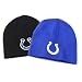 Indianapolis Colts Knit Beanie 2-Pack (1 Black, 1 Colts Blue)